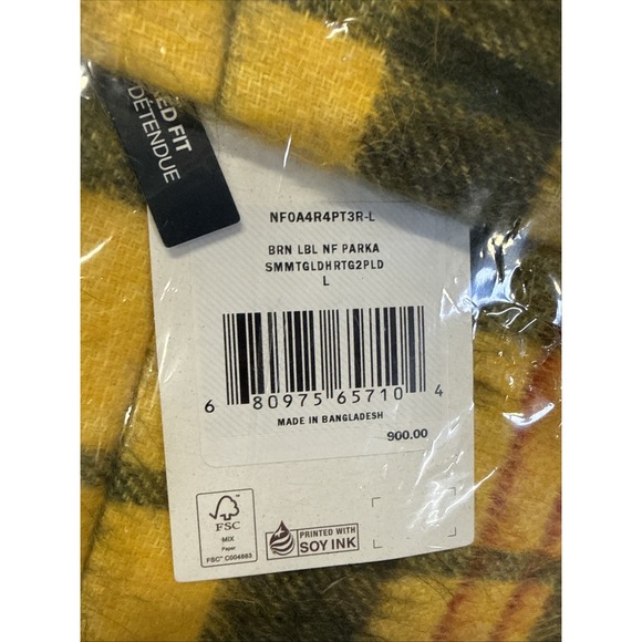 The North Face Brown Label Heritage Plaid Down Parka Size XL‎ - Picture 6 of 6